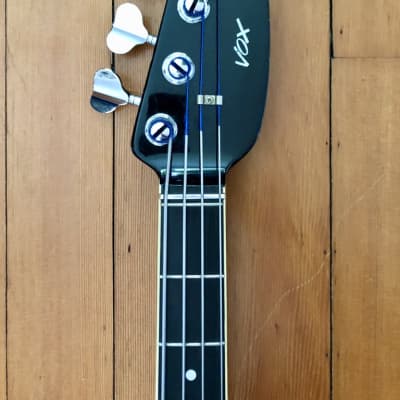 1969 Vox V210 Phantom IV Electric Bass Black Original Teardrop Case Made in Italy image 7