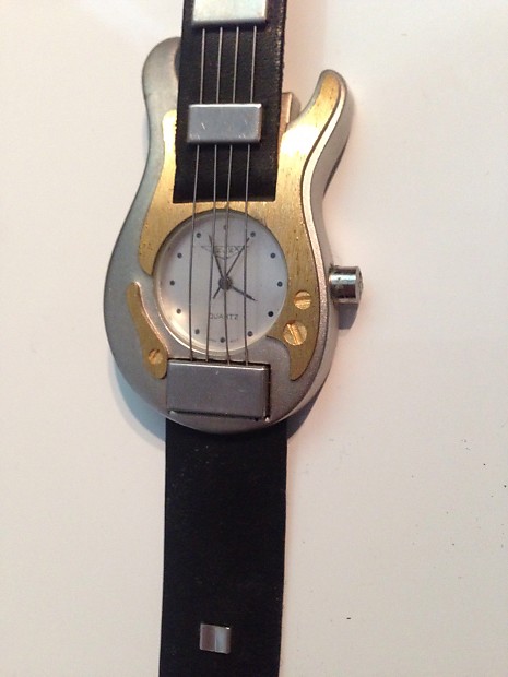 ZX Original 2001 Guitar Watch with Case Silver and Gold | Reverb
