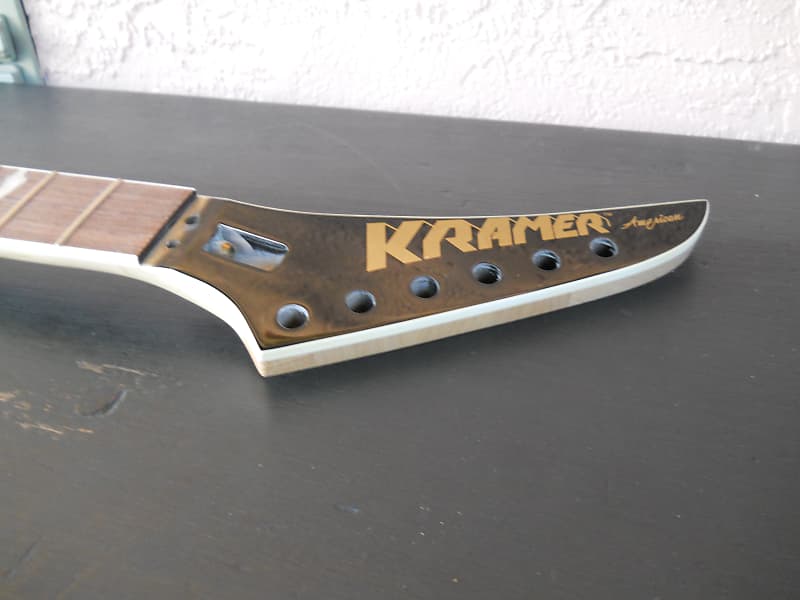 Kramer American Guitar Neck 80s Reverse Bound Sharks Tooth Kramer American Guitar Neck 80s Reverse Bound Sharks Tooth