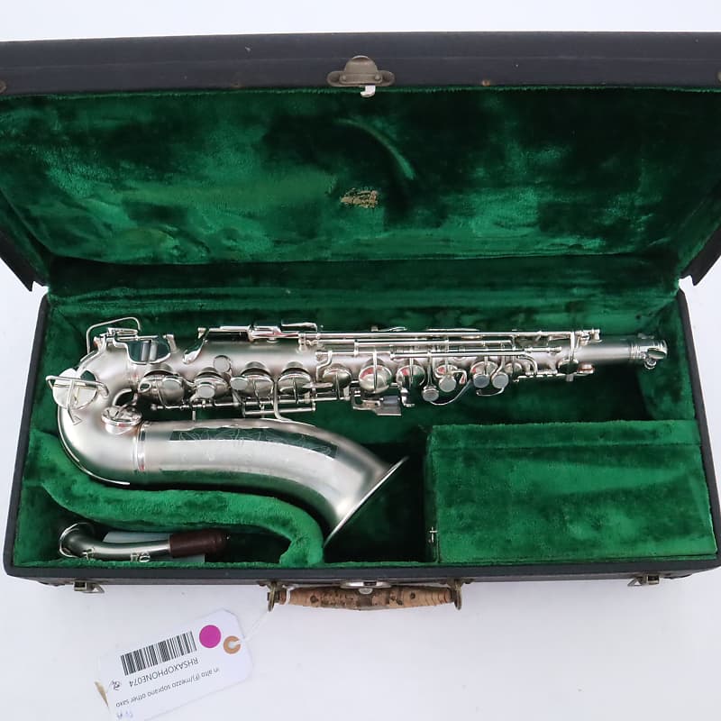 C.G. Conn F MezzoSoprano Saxophone SN 213704 ORIGINAL SILVER Reverb