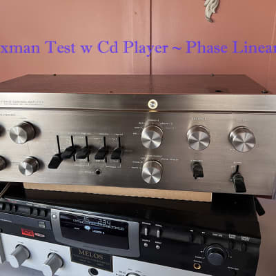 Audiophile Vintage  LUXMAN CL350 Preamp silver face image 1