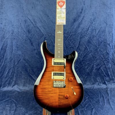 PRS SE Custom 24 Electric Guitar in Black Goldburst with Gig Bag for sale