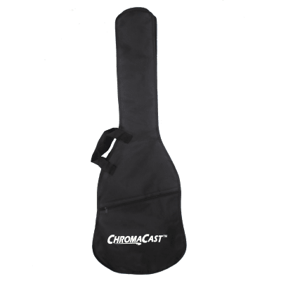 Sawtooth Left-Handed Black ES Series Electric Guitar w/ Chrome Pickguard - Includes: Accessories, Amp & Gig Bag image 12