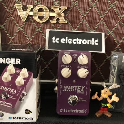 TC Electronic Vortex Flanger Pedal with 2 Built-In Flanger Modes & Stereo I/O for sale
