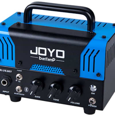 JOYO BlueJay Bantamp 20w Pre Amp Tube Hybrid Guitar Amp head with 2 Instrument Cable and Zorro Cloth image 3