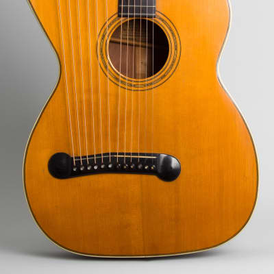 Dyer Symphony Style 5 Harp Guitar,  made by Larson Brothers (1914), ser. #782, black hard shell case. image 3