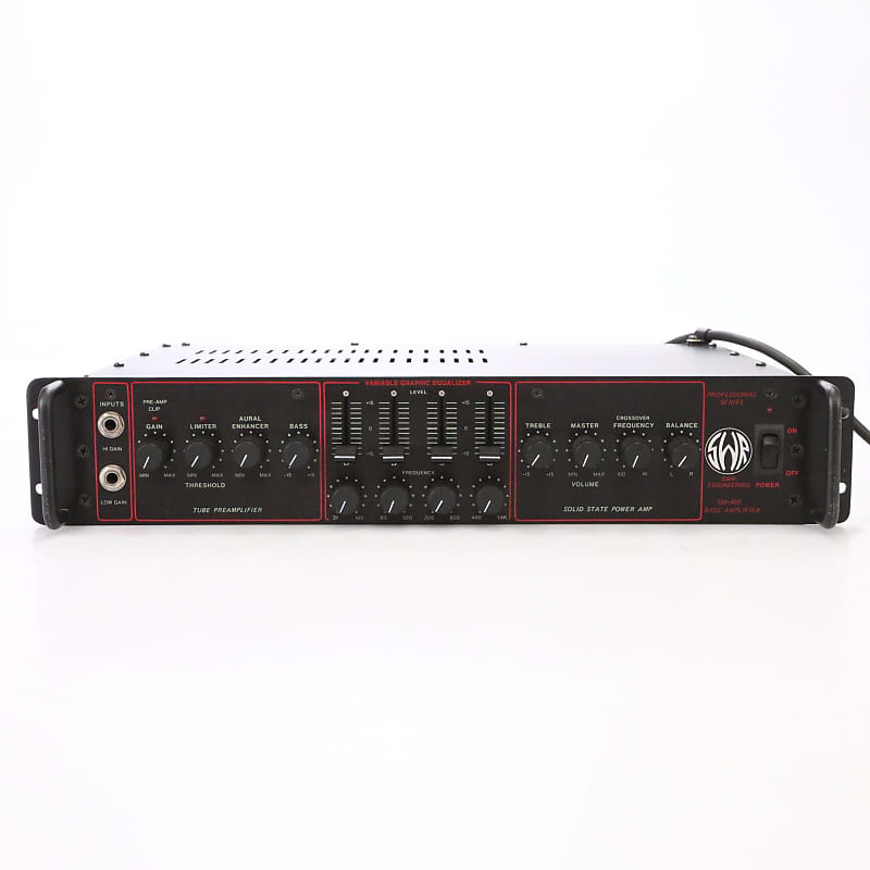 SWR SM-400 400W Tube Preamp Solid State Power Amp Bass | Reverb