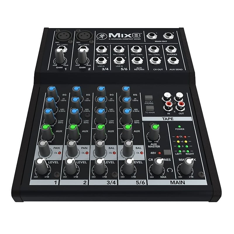 Mackie Mix8 Compact Mixer, 8-Channel image 1