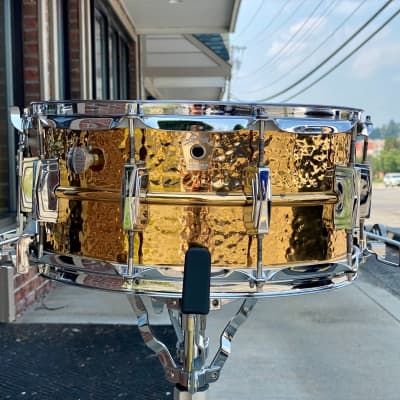 Ludwig LB556K Hammered Bronze Super-Sensitive 6.5x14" Snare Drum 1985 - 2016