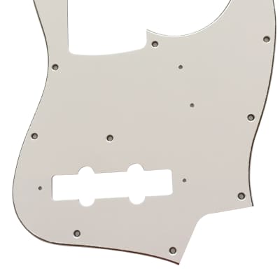 For Fender 3-Ply Japan Jazz Bass Guitar Pickguard Scratch Plate,  White image 1