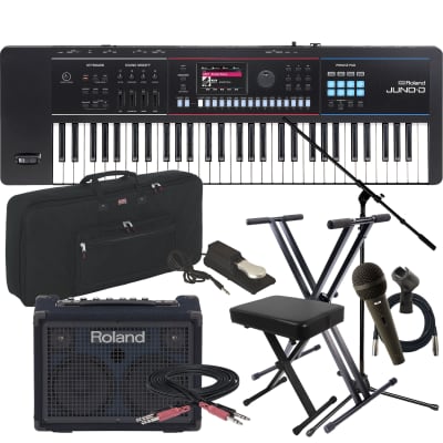 Roland Juno-D6 61-Key Synthesizer COMPLETE STAGE BUNDLE