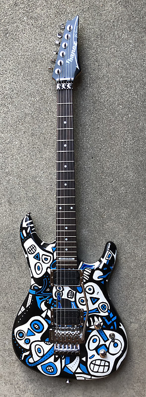 2001 Ibanez Joe Satriani Face Art JS 100 Signature Series HH