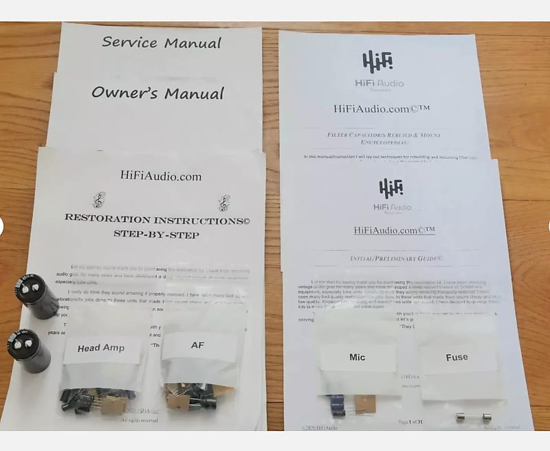 Sansui G3500 restoration kit filter capacitor repair rebuild fix  			