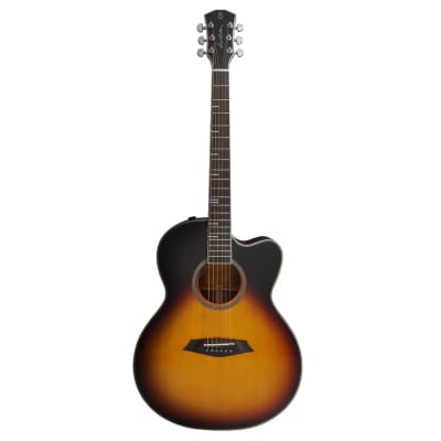 Crafter SA-TMVS Electro Acoustic Guitar in Vintage Sunburst w