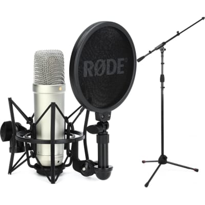 Rode NT1 Kit Condenser Microphone with SM6 Shock Mount and Pop