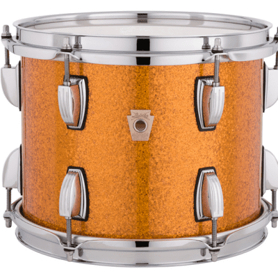 Ludwig *Pre-Order* Classic Maple Gold Sparkle Downbeat 14x20_8x12_14x14 Drums Shell Pack Made in the USA | Authorized Dealer image 4