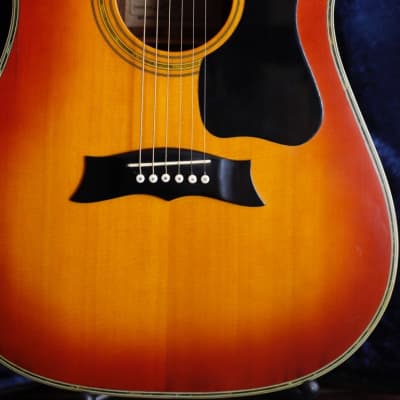 Morris MG-100 ST Acoustic Guitar Sunburst Made In Japan Pre-Owned image 4