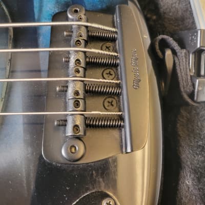 Ernie Ball Music Man Stingray 2017 - Stealth Black / Custom Jason Voorhees Paintjob image 7
