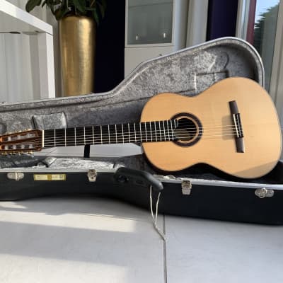 2018 Hanika Natural-PF Custom 7 - Natural Satin | Custom Shop German 7-String Classical Guitar with Monitor Sound Hole | OHSC image 2