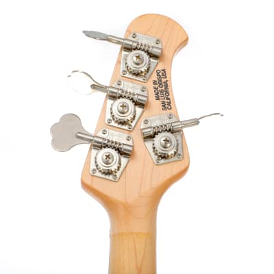 Music Man Sterling Left Handed 4 String Bass Guitar - Transparent Orange image 8