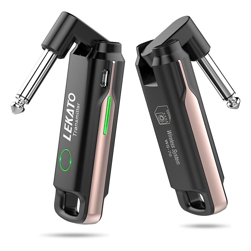 LEKATO WS-70 Wireless Guitar Audio System Transmitter | Reverb