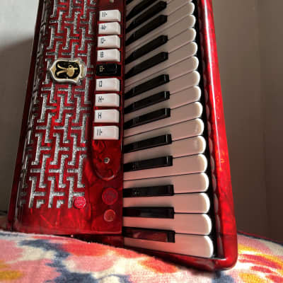 Excelsior Model 911 Professional 120-Bass 41-Key Black Piano