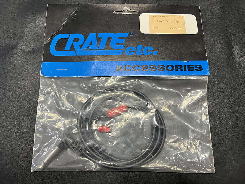 Crate CTC Tuner Clip Cable NOS new Old Stock  - black image 1
