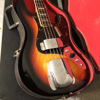 Made in Japan Fender Jazz Bass  Copy 1969 Sunburst Lawsuit Bass image 1