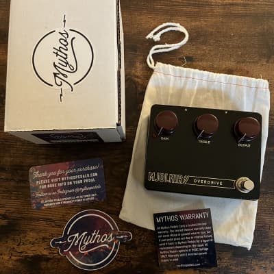 Reverb.com listing, price, conditions, and images for mythos-pedals-wildwood-edition-mjolnir-overdrive