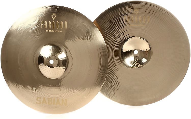 Sabian 14 inch Paragon Hi-hat Cymbals - Brilliant Finish