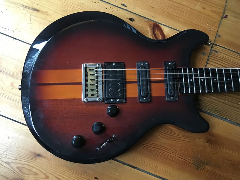 1980s Ashley Pangborn Electric Guitar Made in UK Rare Through Neck