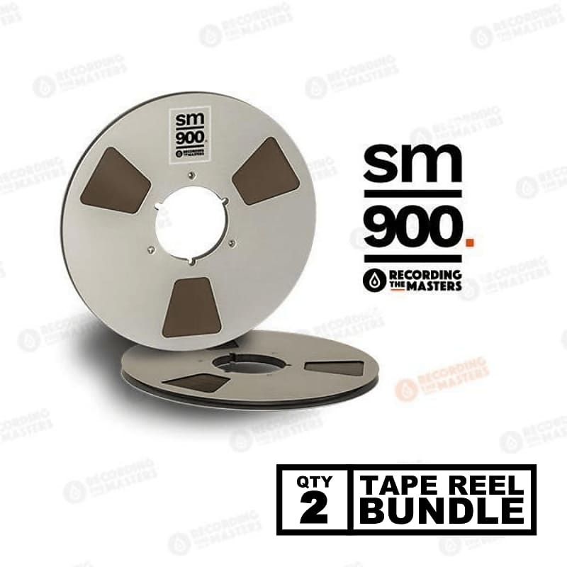 Recording The Masters  - RTM / SM900 1/4" Audio Tape - 2500 FT x 10.5" Metal Reel NAB [Bundle of 2] image 1