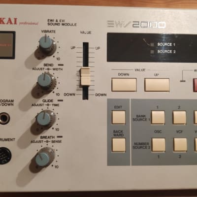 Akai EVI 1000 + EWV 2000 80s Electric Valve Instrument Rare Wind Synthesizer image 6