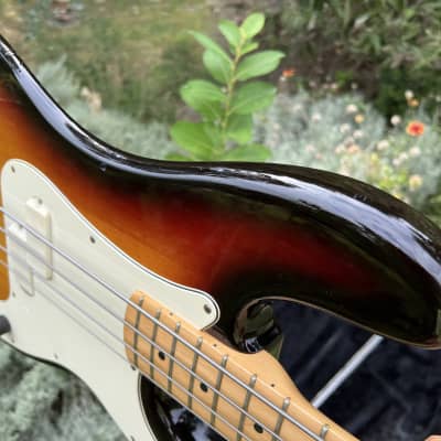 1983 Fender Elite Precision Bass I - Maple Fretboard - Brown Tobacco Sunburst OHSC image 10