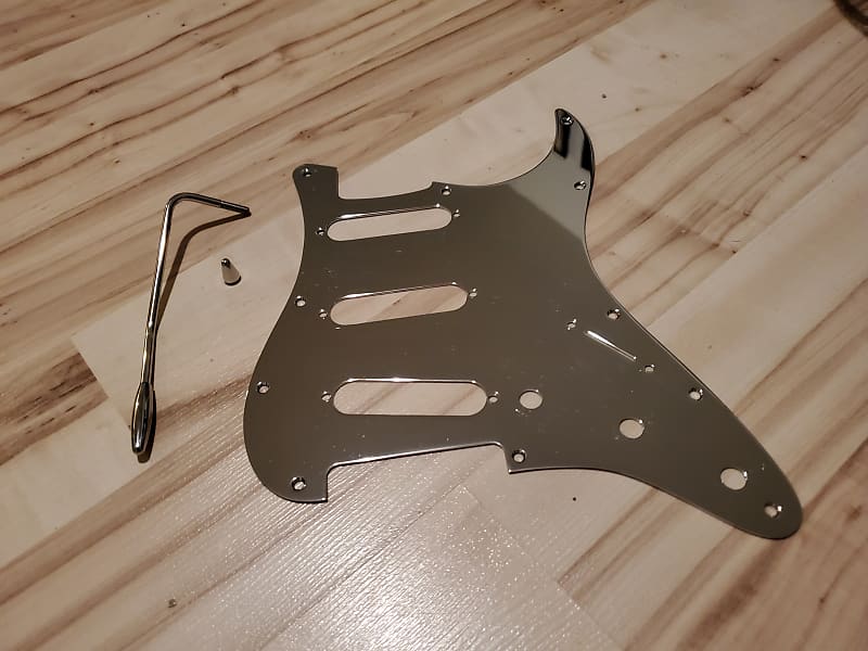 Genuine Fender 11Hole Chrome Stratocaster Pickguard With Reverb