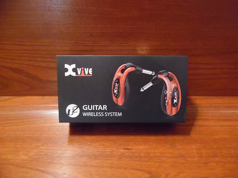 Xvive U2 Rechargeable 2.4GHZ Wireless Guitar System - Digital Guitar Transmitter/Receiver (Red Wood) image 1