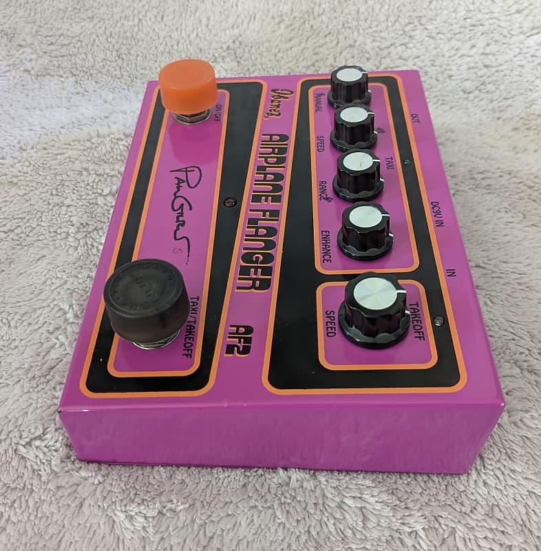 【激レア】 IBANEZ AF2 AIRPLANE フランジャー エフェクター Ibanez AF2 Airplane Flanger (Paul Gilbert Signature) - YouTube