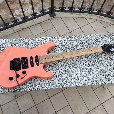 Fender Strat HM 1989 - Flash Pink - Japan - Superstrat with Kahler and DiMarzio for sale