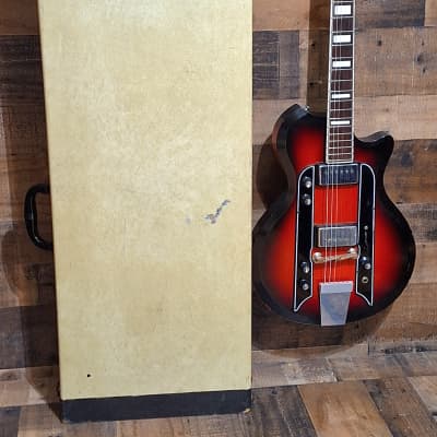 1960 Airline Town And Country - W/ Original Hardshell Case - Red Burst - for sale