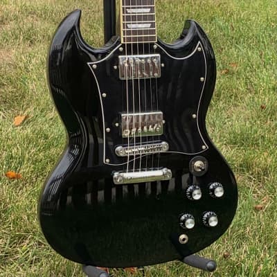 Blitz SG Electric Guitar by Aria Pro II - Black Poly Blitz SG Electric Guitar by Aria Pro II - Black Poly