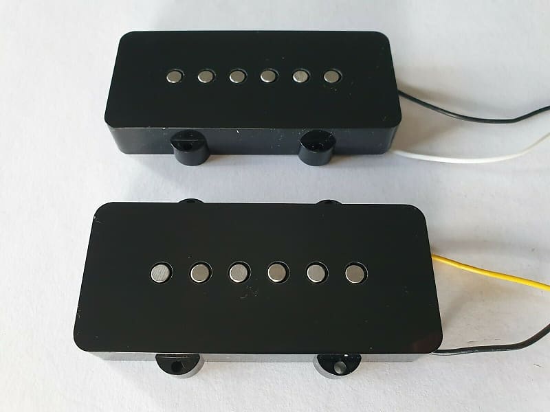 Jazzmaster set Alnico neck + bridge pickups black fits Fender image 1