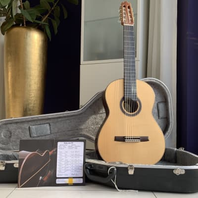 2018 Hanika Natural-PF Custom 7 - Natural Satin | Custom Shop German 7-String Classical Guitar with Monitor Sound Hole | OHSC image 24
