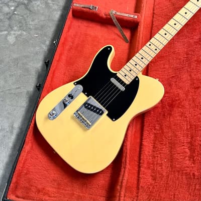 LEFTY! -MIJ Fender TL-52 Telecaster 2021 butterscotch Blond Left handed blackguard Tele 52 reissue image 5