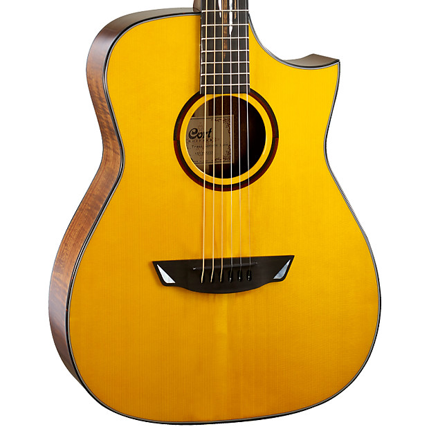 Cort LUXE NAT Frank Gambale Series Adirondack Spruce/Blackwood Concert Cutaway with Electronics Natural Glossy Bild 1