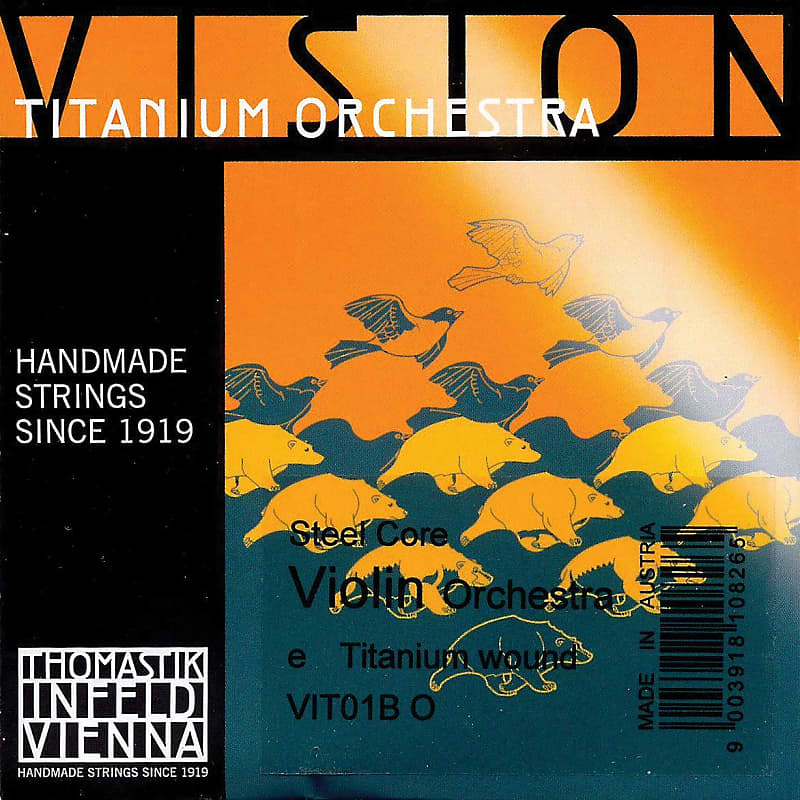 Thomastik-Infeld VIT01Bo Vision Titanium Orchestra Synthetic Core 4/4 Violin String - E (Medium) image 1