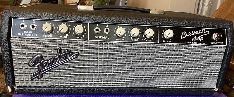 Fender Bassman Head 1964 Rare 6G6-C Blackface Tuxedo | Reverb Canada