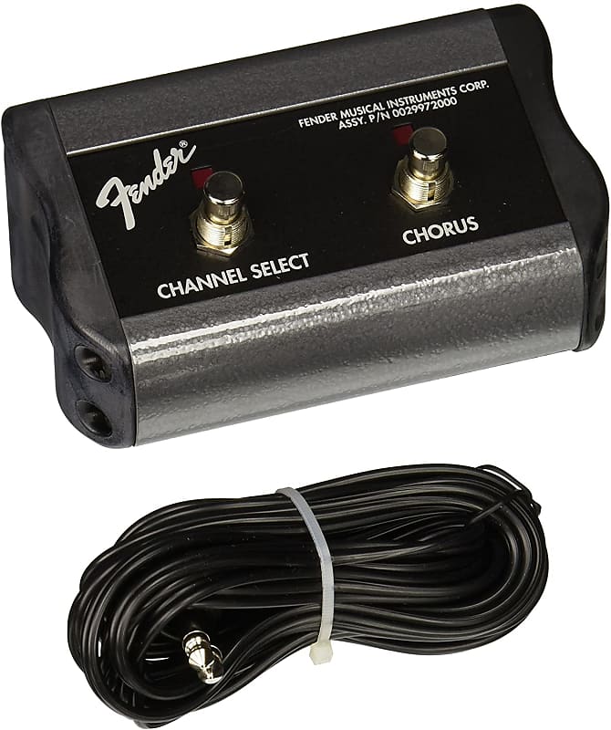 Fender 2Button Channel/Reverb Amplifier Footswitch Reverb