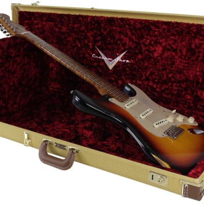 Fender Custom Shop LTD 58 Special Strat Relic, Faded Aged 3 Tone Sunburst - NAMM image 10