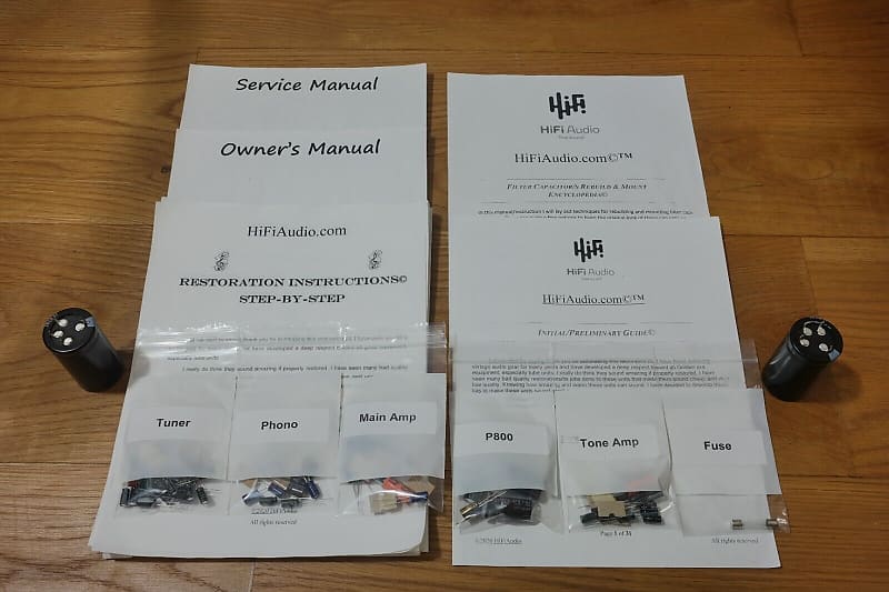 Marantz 2238 restoration kit filter capacitor repair rebuild fix  			