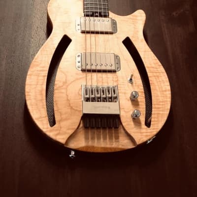 Rocca 3 Carved Top Semi-Hollow Headless Guitar image 4